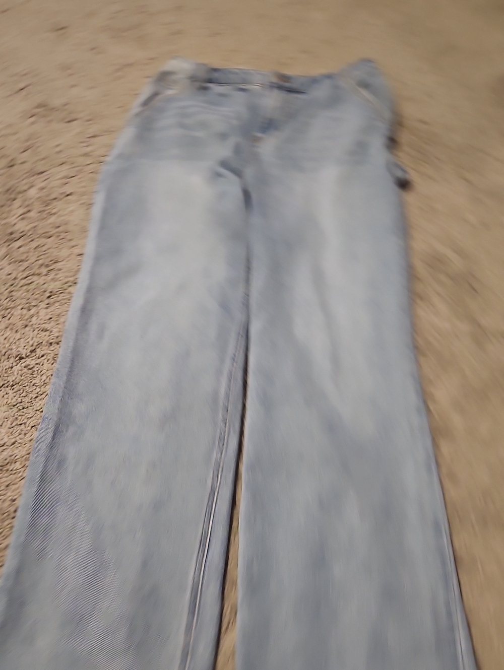 AFRM Light Blue Wide-Leg Jeans